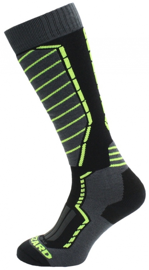 Ponožky Blizzard Profi Ski Socks black/antracit/signal yellow 