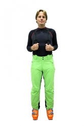 Kalhoty Blizzard Mens Power Ski Pants lime green/black  