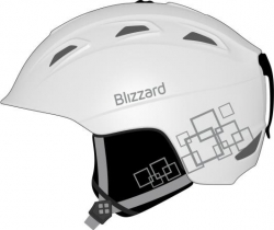 Helma Blizzard Viva Demon white matt/silver squares  